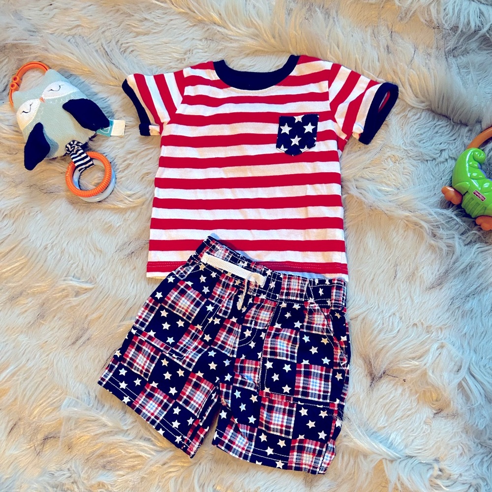 Baby Boy American Festive Two Piece (0-3 M)